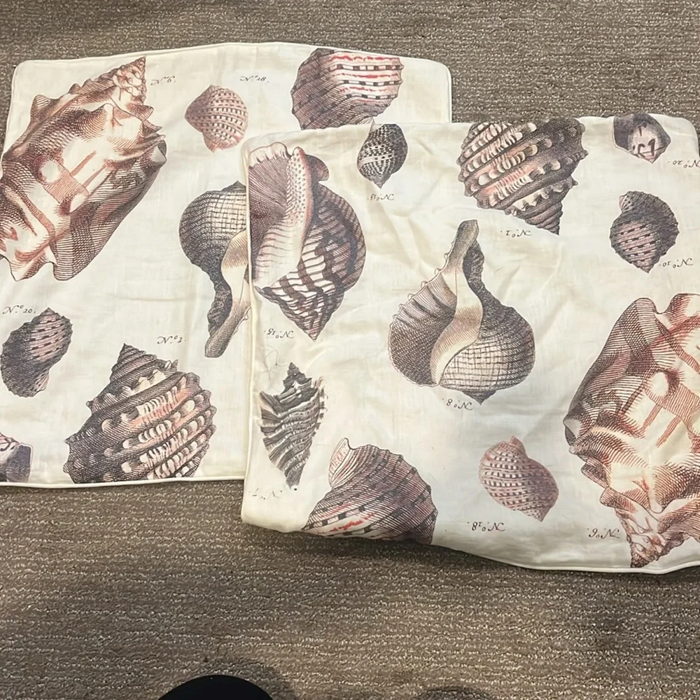 Williams & Sonoma decorative seashell sham